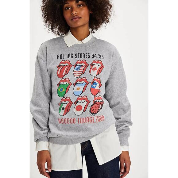 Junk Food Rolling Stones Voodoo Lounge Tour Graphic Crewneck Sweatshirt XXL - Picture 1 of 8